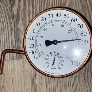 German Mechanism Conant Custom Brass Weather Station